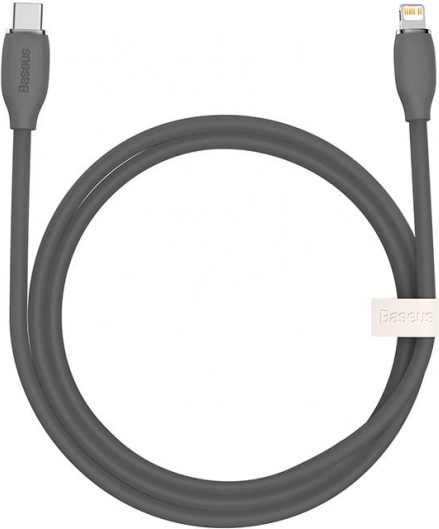 Baseus silicone fast charging cable USB-C to Lightning 20W 1.2 m black