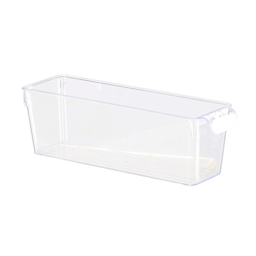 Organiseur transparent pour réfrigérateur avec couvercle 10 × 32,5 × 10,5 cm