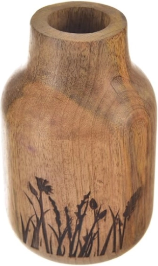 Vase aus Mangoholz Louka 10 × 10 × 15 cm