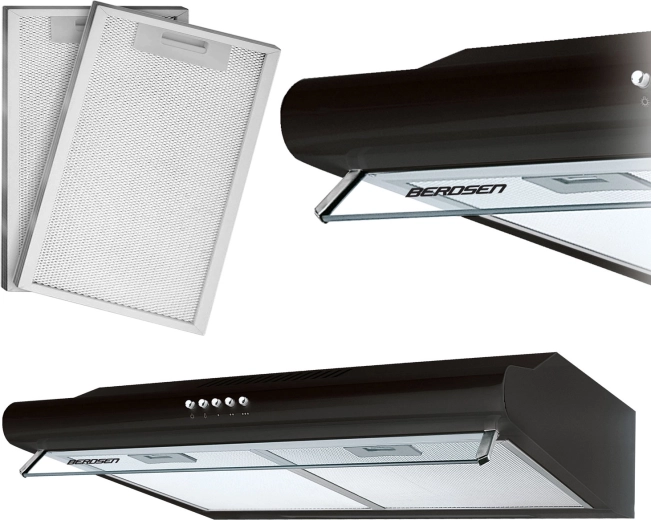 Under-cabinet cooker hood 50 cm BERDSEN BE-10A black