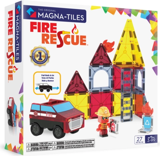 MAGNA-TILES magnetische bouwset Brandweer (27 onderdelen)