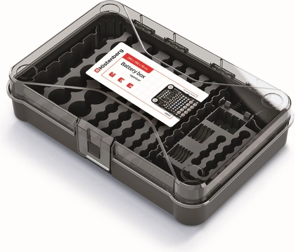 Batteriebox mit Deckel 29,5 × 19,5 × 7 cm