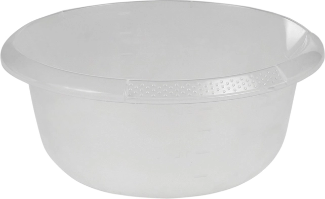 Ronde kom met schenktuit 2,5 l transparant 24 cm