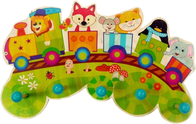Animal Train Hook Rack