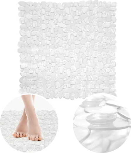 Transparente rutschfeste Duschmatte 52 × 52 cm ORION