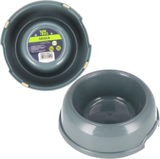Gray pet bowl