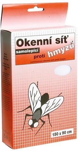 Zelfklevend insectengaas voor raam 150 × 180 cm (glasvezel, wit)