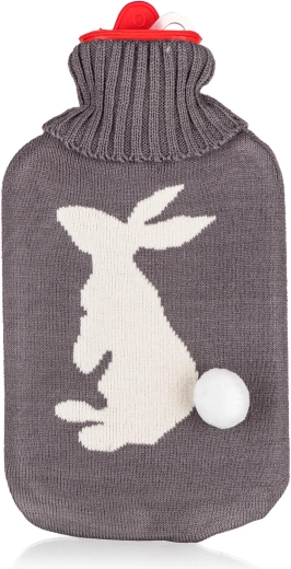 Heating bottle with knitted cover HARE 2 l
