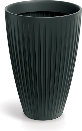 Bloempot Latia Round High 40 cm antraciet