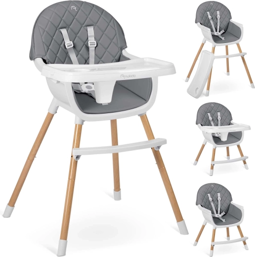 Hochstuhl NUKIDO Lilo grau 3-in-1
