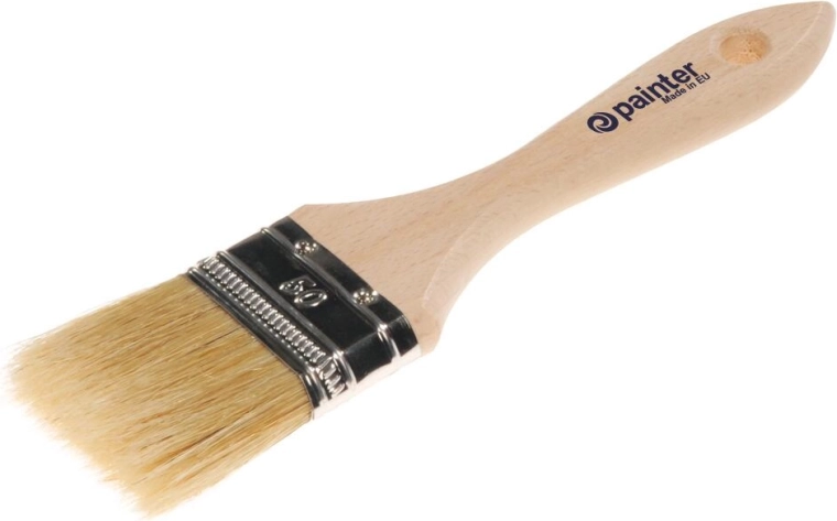 Pinceau plat de peinture 50 mm avec manche en bois