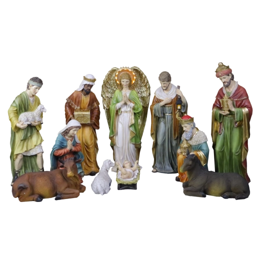 Ensemble de Noël de figurines décoratives rétroéclairées 50 cm (11 pcs)