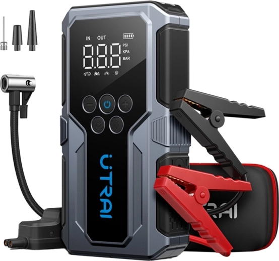 Multifunktionaler Auto-Starthilfe-Booster UTRAI JS9 mit Kompressor und Powerbank