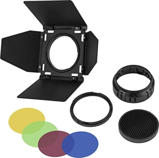 Godox BD-10 kleppen (barn doors) en kleurenfilters voor AD300Pro