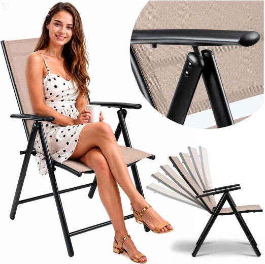 Chaise de jardin pliante Sofotel SO-983 beige