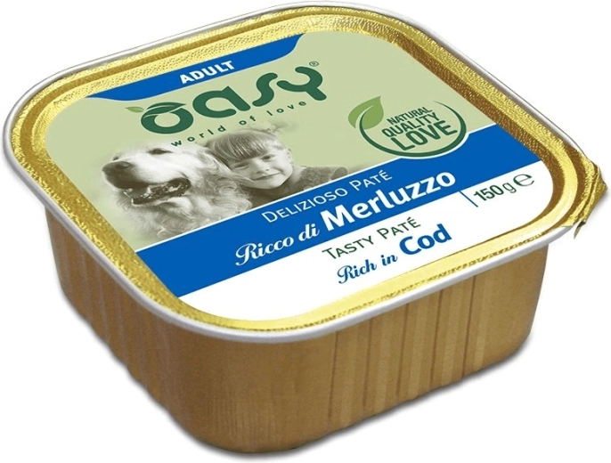 Oasy Tasty Pate Adult pâté with cod 150 g