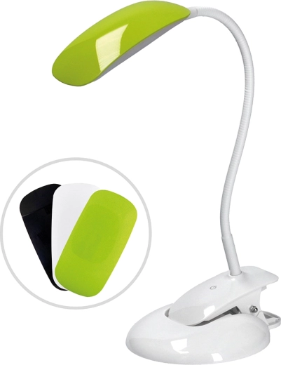 Solight dimbare ledlamp 2-in-1 met klem en voet, 5 W, 4000 K, met 3 afdekkappen