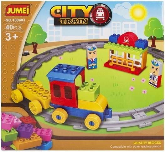 Jumei City treintje – bouwset 40 onderdelen - 1 stuk