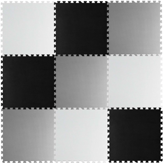 Schachbrett-Puzzlematte RICOKIDS 180 × 180 cm, 9 Teile