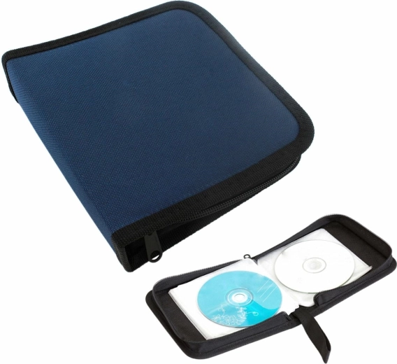 Compact case for 40 CDs/DVDs