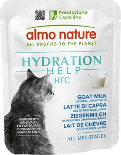 Almo Nature HFC Hydration Help goat milk for cats 50 g