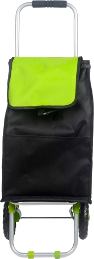 RIO rolling shopping bag 25 l, black/green