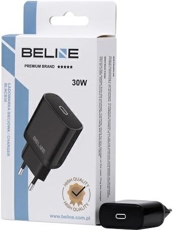30W GaN wall charger USB‑C PD 3.0, black