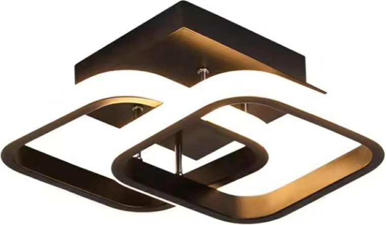 Suspension LED moderniste noire