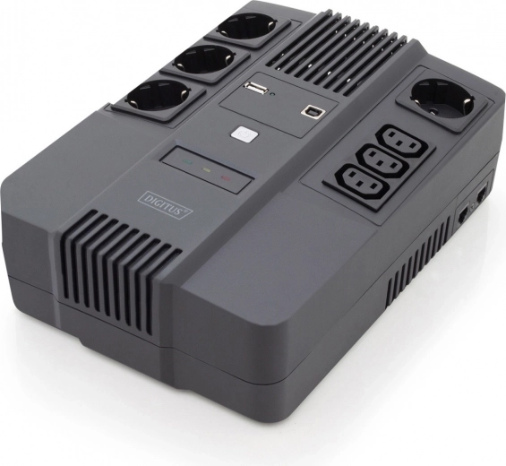 DIGITUS UPS 600 VA / 360 W Line-Interactive with AVR and LED