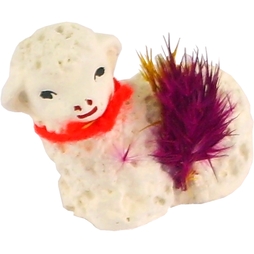 Reclining Easter Lamb 4.5 × 2.5 × 4 cm