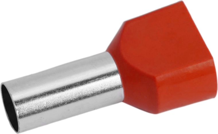 Embout de câble avec isolation rouge pour 2× 10 mm²