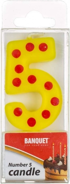 Verjaardagskaars nummer 5 MY PARTY