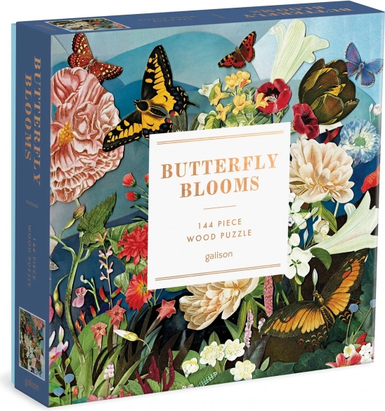 Galison Wooden Puzzle Butterfly Garden