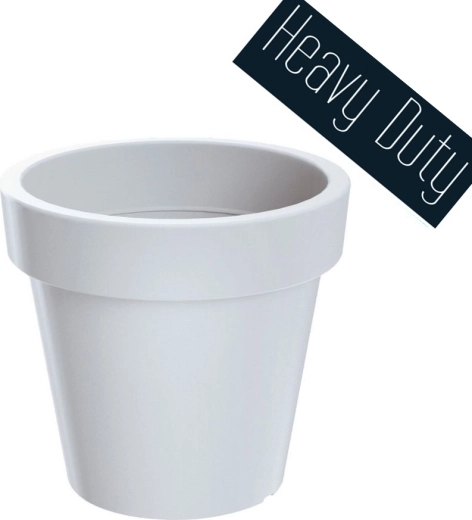 Lexo Round Planter 60 cm white