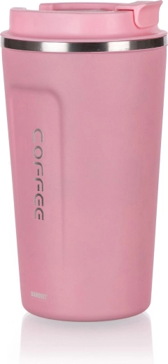 Thermobeker ARTY 450 ml roze roestvrij staal