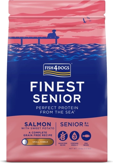 Fish4Dogs Finest kibble for senior small-breed dogs salmon & sweet potato 1.5 kg