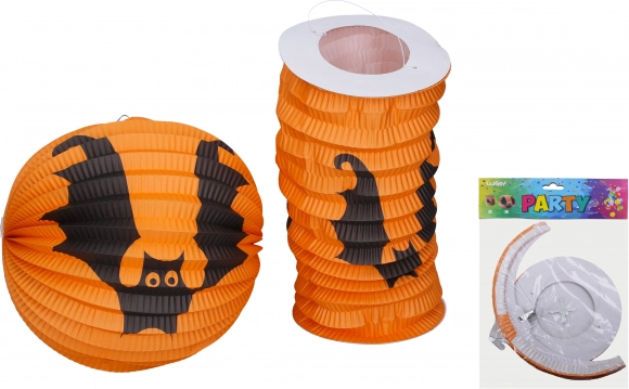 Set of Paper Lanterns - Sphere 25 cm and Cylinder 15 cm