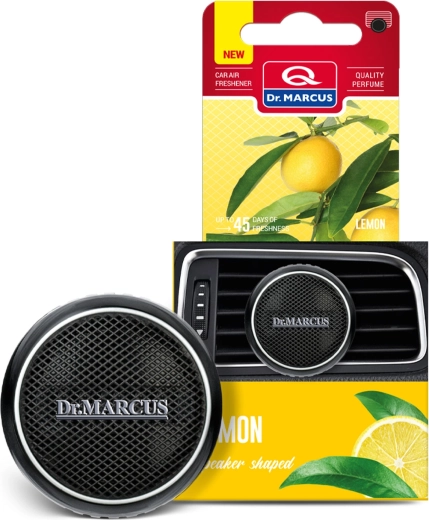 Dr. Marcus luchtverfrisser voor in de auto in de vorm van een luidspreker Lemon