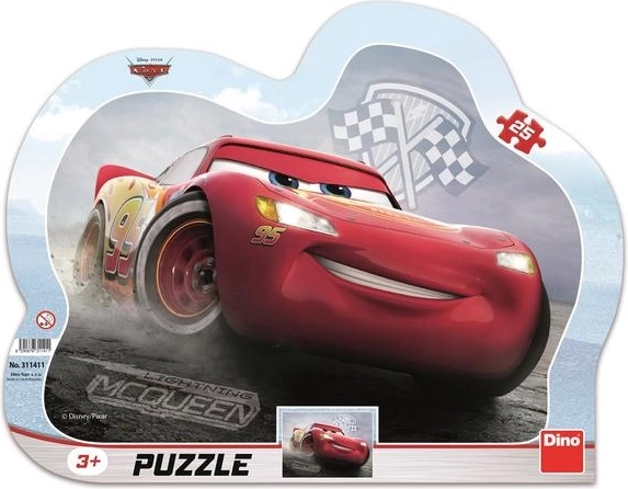 Dino Puzzle Cars 3: Lightning McQueen - 25 pieces