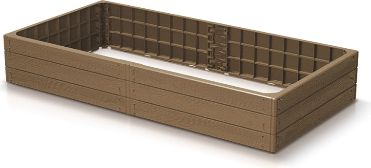 Verhoogde tuinbak Base Woody Eco Wood 149 cm – natuurlijk bruin