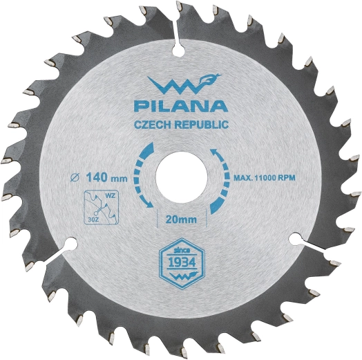 Lame de scie PILANA 140 mm, 30 dents, SK WZ, alésage 20 mm