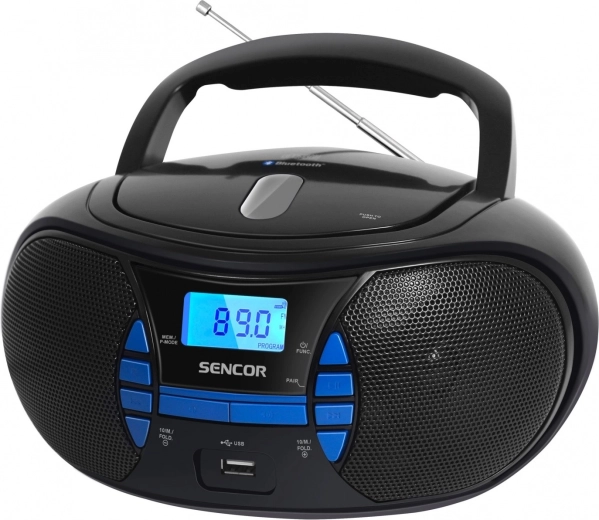 Sencor SPT 2700 bk boombox met CD-speler, Bluetooth en FM-radio - 1 stuk