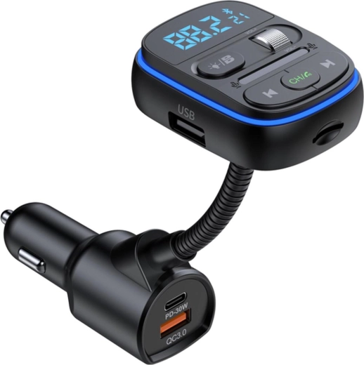 Sencor Bluetooth FM transmitter for cars with PD and QC 3.0 fast charging