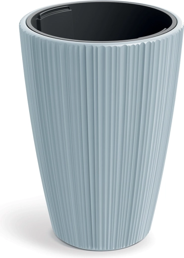 Pot de fleurs ORO 39 cm gris clair avec insert