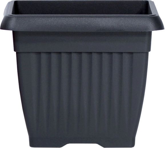 Pot de fleurs Terra carré 19 cm anthracite