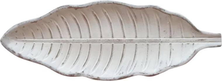 Dekorativer Holz-Servierteller in Blattform 38 cm TORO
