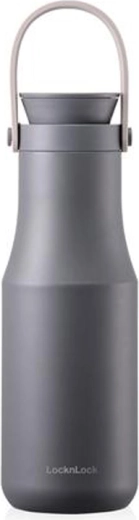 Thermos en acier inoxydable avec anse LOCKnLOCK Metro 470 ml gris