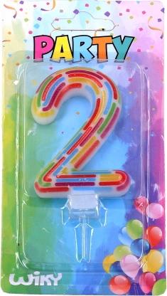 Partykaars nummer 2 met streepjes