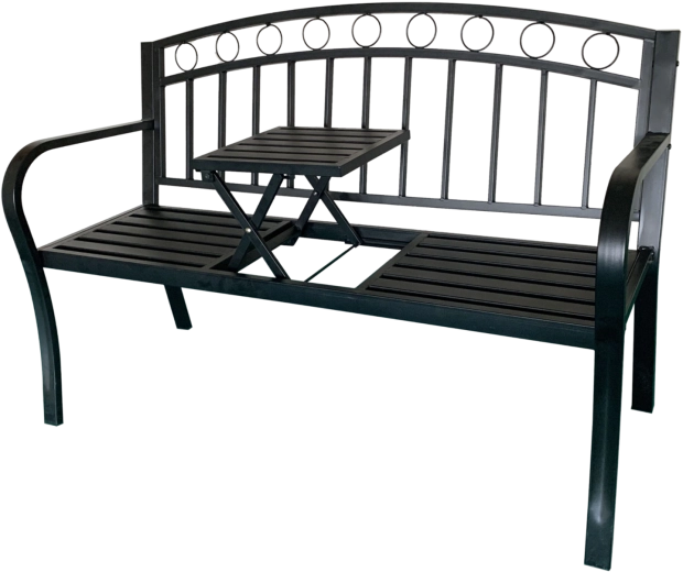 Tuinbank Garden line met uitklaptafeltje 127 × 53 × 84 cm