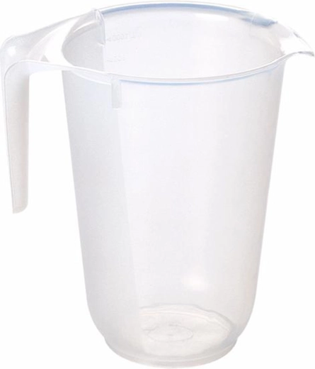 Verre doseur en plastique avec bec verseur 1 l HEIDRUN